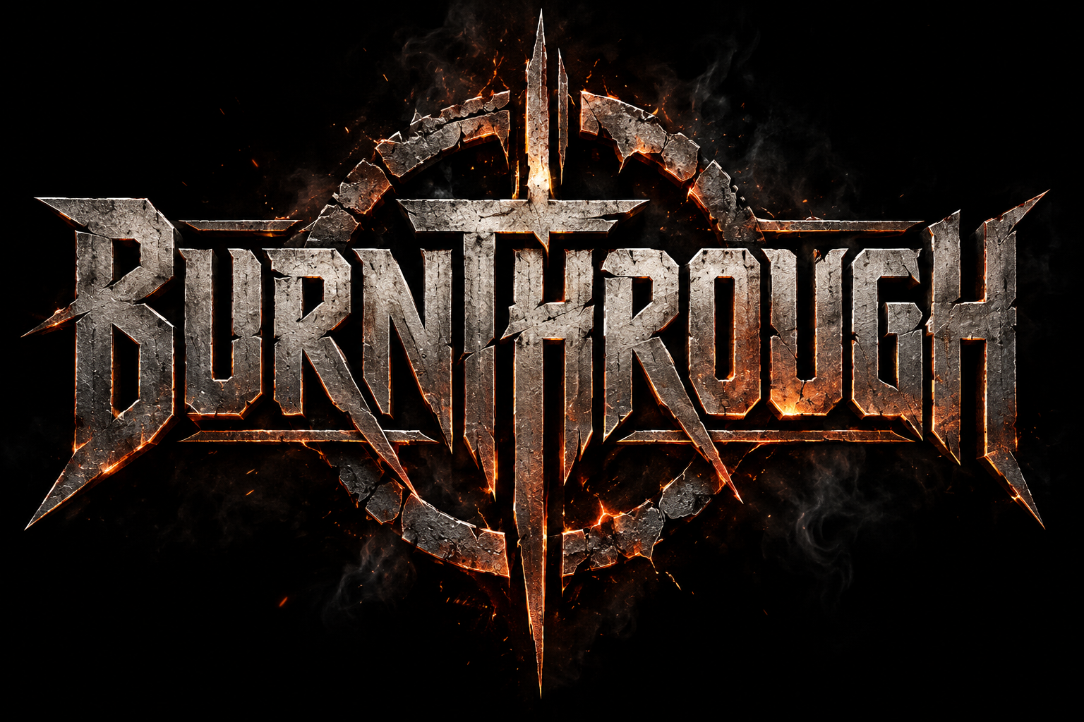 Burnthrough official forged-metal logo